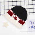 simple style fleece thick knitted hat